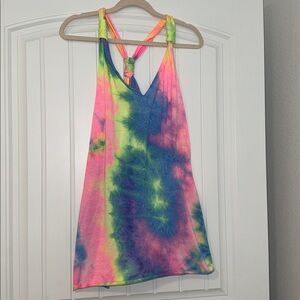 Vibrant Tie-Dye Coverup